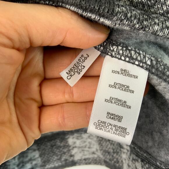 Calvin Klein Gray Plaid Zipper Jacket - Picture 9 of 10